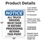 Signmission All Truck Drivers Must OSHA Notice Sign, Plastic, 10in W x 14in L, 2PK OS-2PACK-NS-P-1014-V-15227 - alternate 5